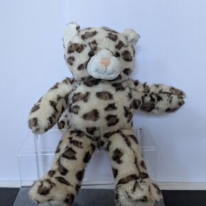 Build A Bear Workshop Sparkle Snow Leopard Plush Stuffed Cat BAB